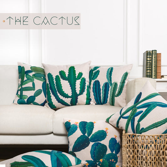 Green Tropics Cushion Cover