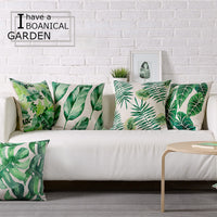 Green Tropics Cushion Cover