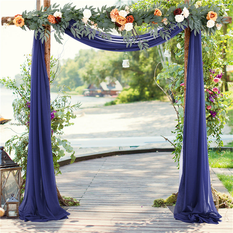 Elegant Wedding Arch Drapery