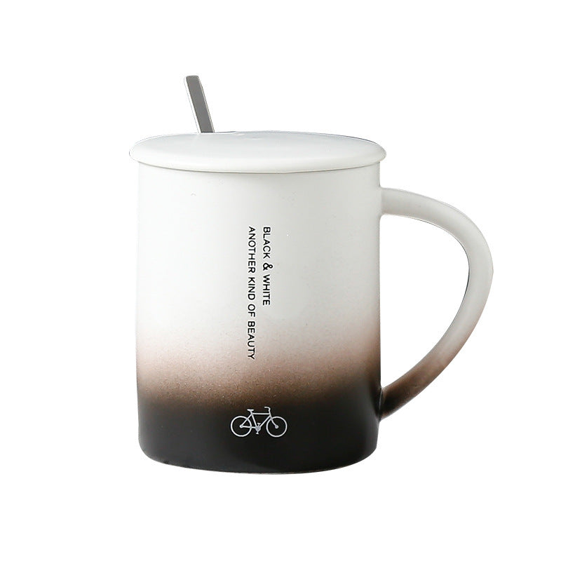 Gradient Porcelain Sipper with Lid