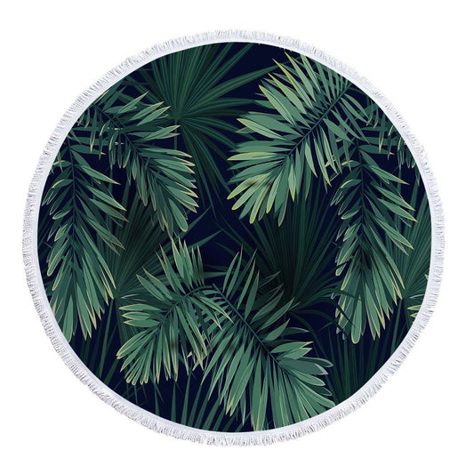 Fringe Edge Tropical Microfiber Beach Towel