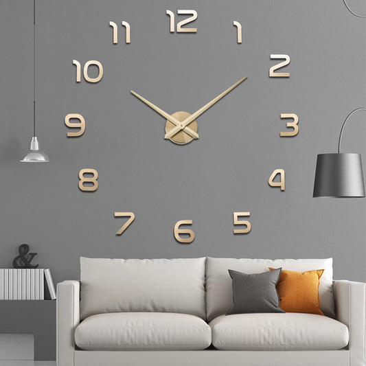 Chic DIY Acrylic Mirror Wall Clock