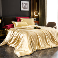 Elegant Silk Satin Bedding Ensemble