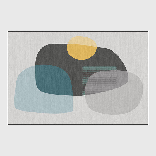 Modern Minimalist Stone Gray Carpet