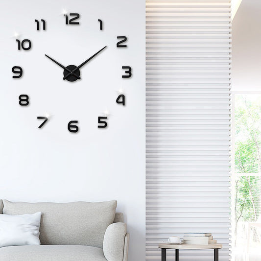 Chic DIY Acrylic Mirror Wall Clock