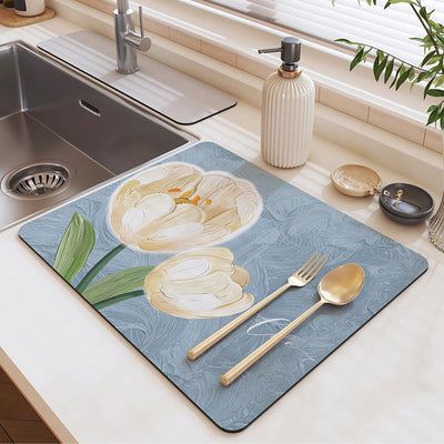 Swift-Dry Decorative Kitchen Mat