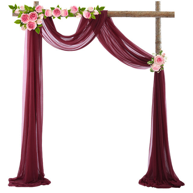 Elegant Wedding Arch Drapery