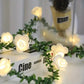 Enchanted Rose Rattan LED Strings