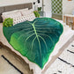 Cozy Leaf Flannel Blanket