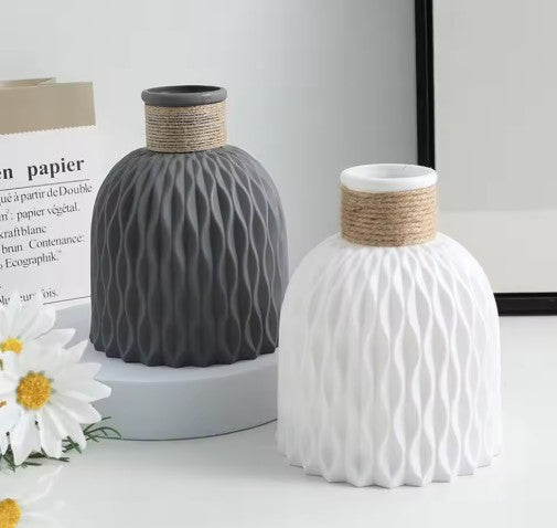 Sculpted Porcelain-Look Heritage Vase