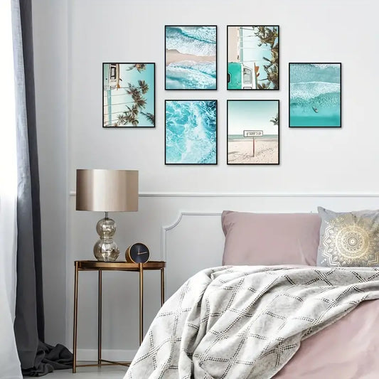6-Piece Coastal Canvas Art Set
