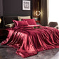 Elegant Silk Satin Bedding Ensemble