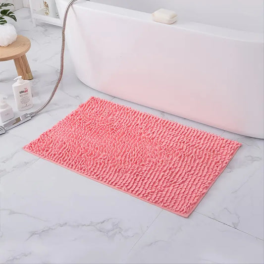 Blush Pink Plush Bath Mat