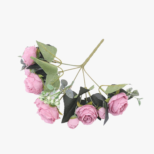 Silk 5-Rose Wedding Bouquet