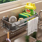 Wall-Mounted Rag Storage with Drain