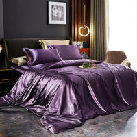 Elegant Silk Satin Bedding Ensemble