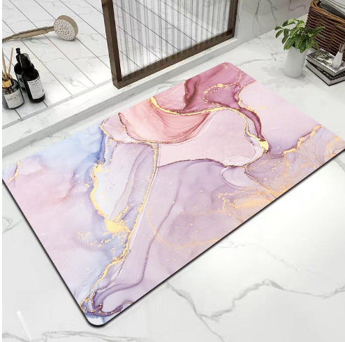 Marble Essence Diatomite Mat - Anti-Slip Quick-Dry