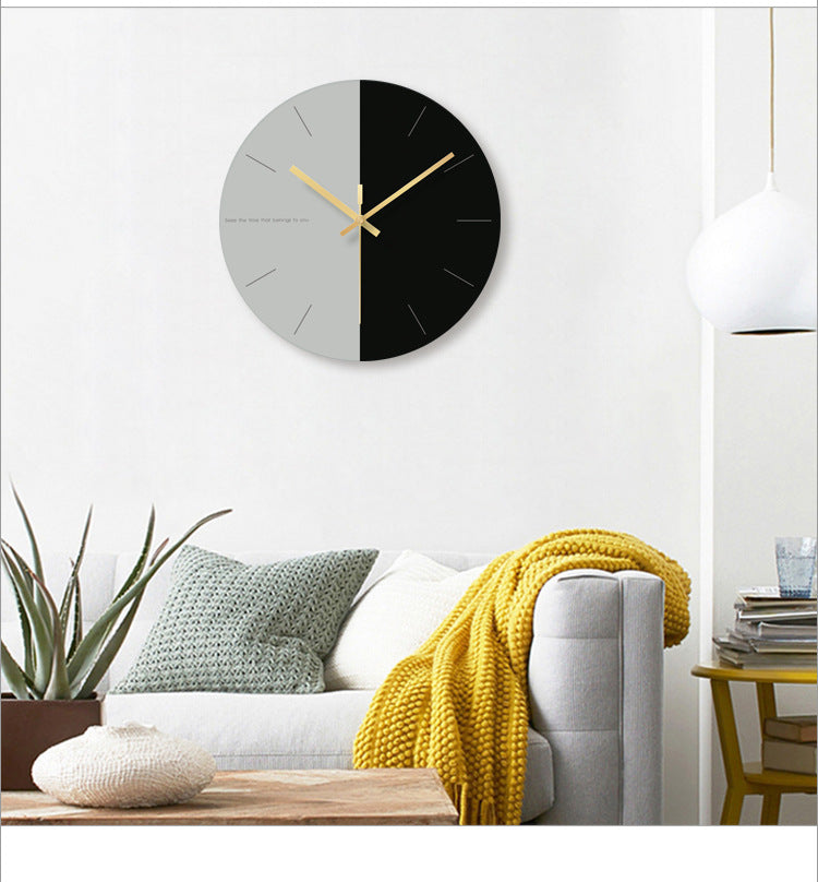 Sleek Glass Round Wall Clock