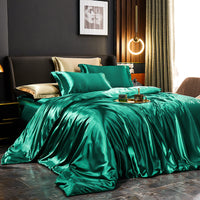 Elegant Silk Satin Bedding Ensemble