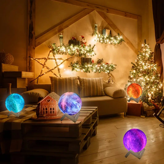 Lunaria 3D Moon Light with 16-Color Remote
