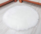 Cloud Round Faux Sheepskin Area Rug