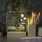 LED Acrylic Calendar Memo Board