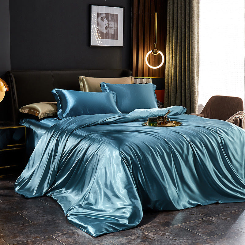 Elegant Silk Satin Bedding Ensemble