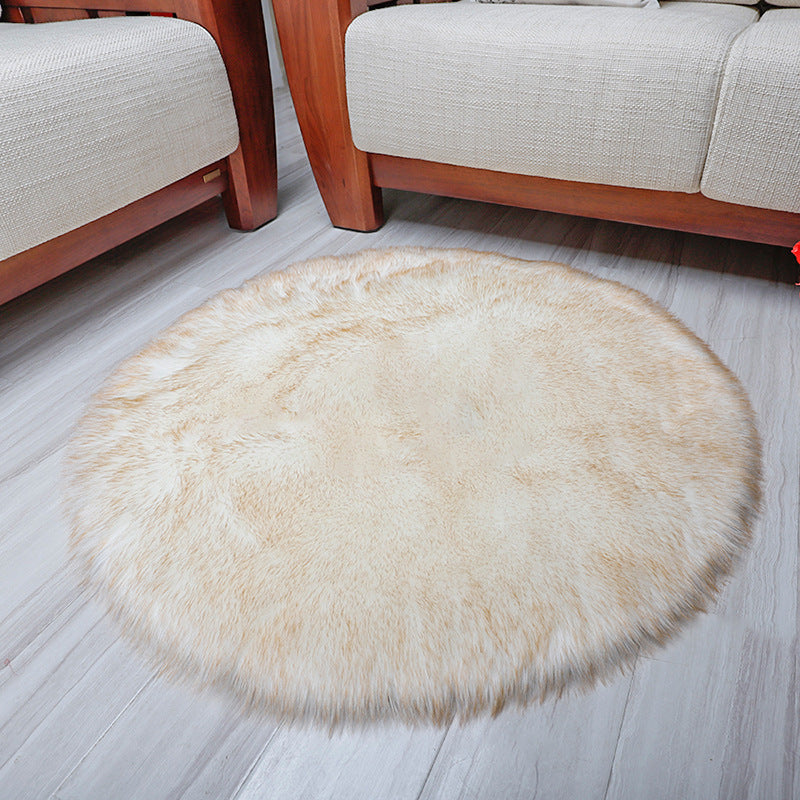 Cloud Round Faux Sheepskin Area Rug