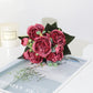 Silk 5-Rose Wedding Bouquet