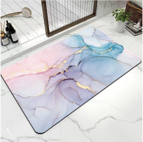 Marble Essence Diatomite Mat - Anti-Slip Quick-Dry