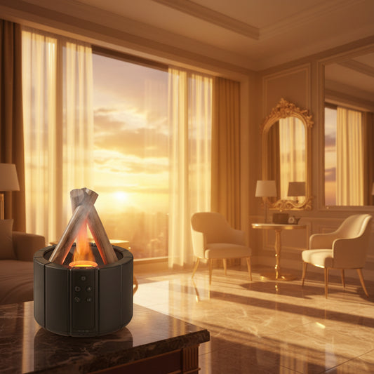 Simulated Flame Aroma Diffuser