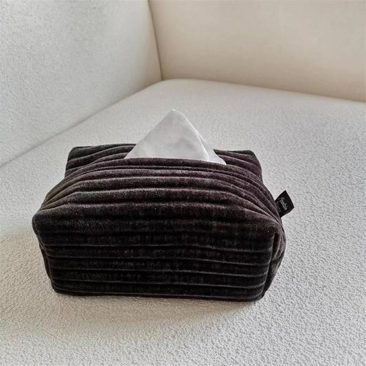 Elegant Velvet Jacquard Tissue Holder