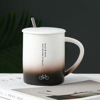 Gradient Porcelain Sipper with Lid