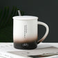 Gradient Porcelain Sipper with Lid