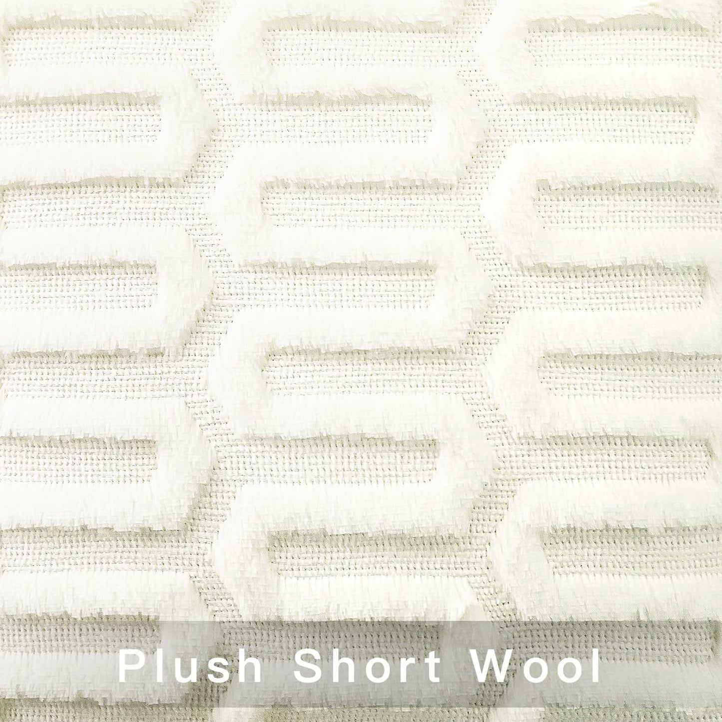 Modern Geometric Plush Pillowcase