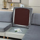 Gray Velvet Stretch Sofa Cushion Cover