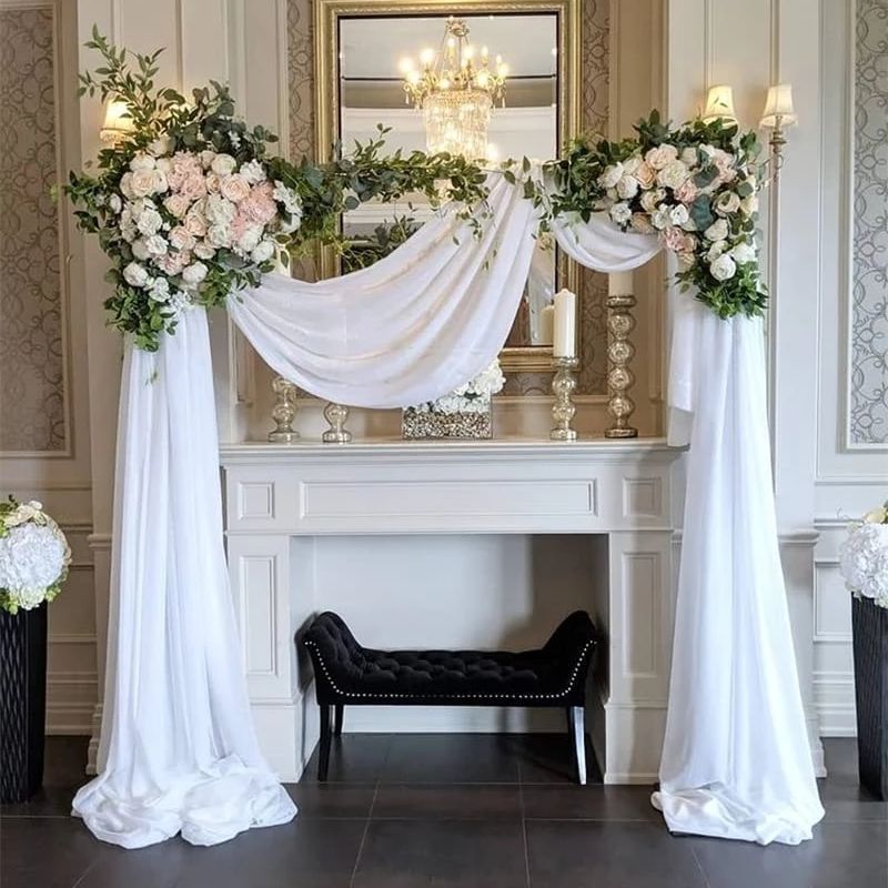 Elegant Wedding Arch Drapery