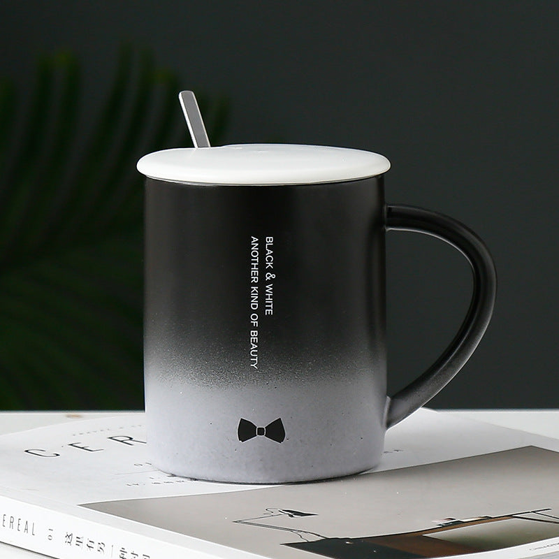 Gradient Porcelain Sipper with Lid