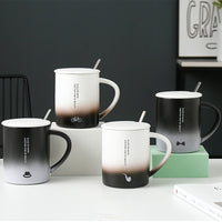 Gradient Porcelain Sipper with Lid