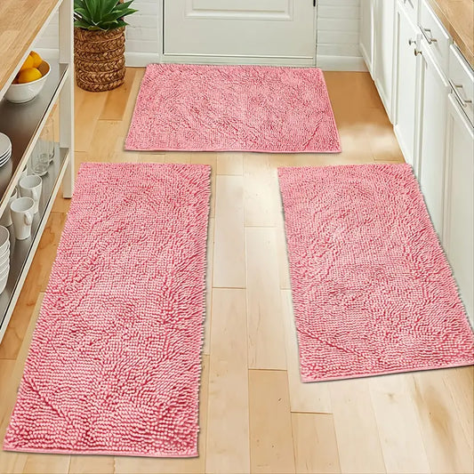 Blush Pink Plush Bath Mat