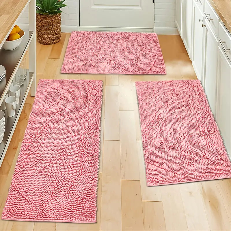 Blush Pink Plush Bath Mat