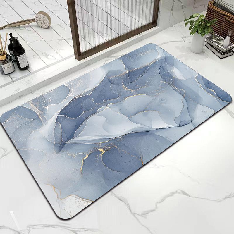Marble Essence Diatomite Mat - Anti-Slip Quick-Dry