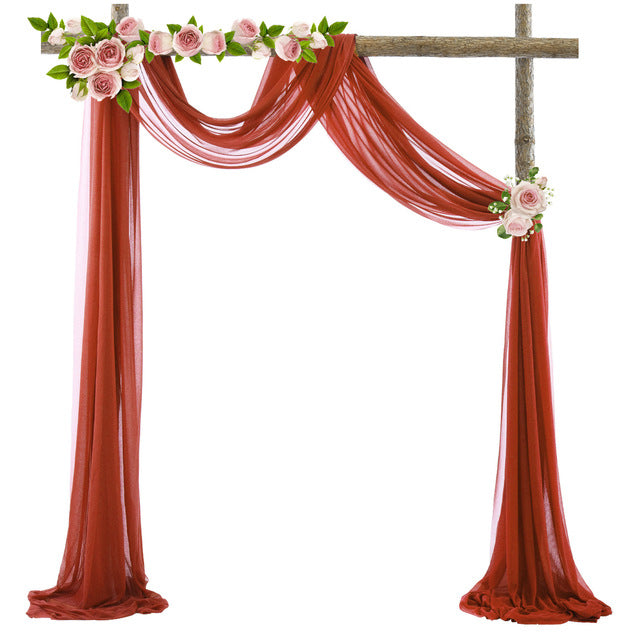 Elegant Wedding Arch Drapery
