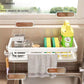 Wall-Mounted Rag Storage with Drain