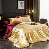 Elegant Silk Satin Bedding Ensemble