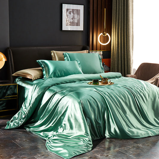 Elegant Silk Satin Bedding Ensemble