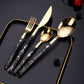Elegant Plastic Handle Cutlery Set