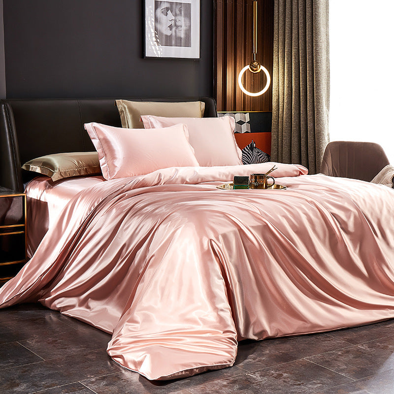 Elegant Silk Satin Bedding Ensemble