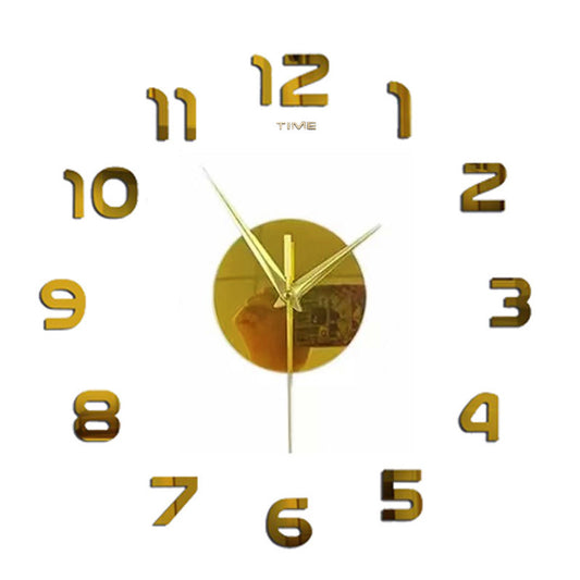 Chic DIY Acrylic Mirror Wall Clock