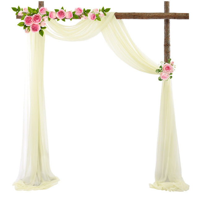 Elegant Wedding Arch Drapery
